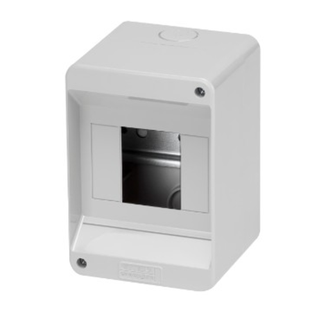 ENCLOSURE PRE-ARRANGED FPR TERMINAL BLOCK - WITH DOOR - WALLS WITH PERFORATION CENTER - 4 module - IP40