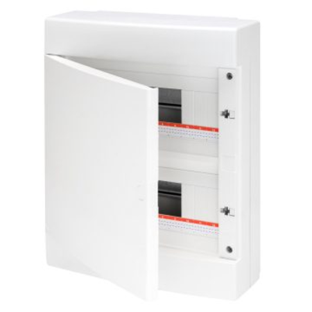 Tablou modular pentru sigurante automate - pre-arranged for terminal block - blank door - (12x2) 24m ip40
