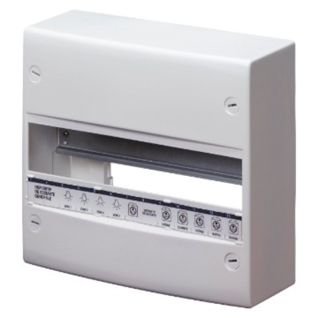 FRENCH STANDARD ENCLOSURE - Montaj aparent - WITHOUT DOOR - WITH TERMINAL BLOCK - 13 module - IP30 RAL9016