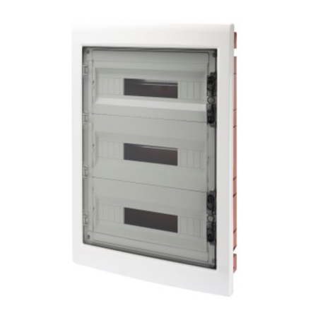 Tablou electric - PANEL WITH WINDOW AND EXTRACTABLE FRAME - SMOKED DOOR - TERMINAL BLOCK N 3X[(3X16)+(17X10)] E 3X[(3X16)+(17X10)]-(18X3) 54M-IP40