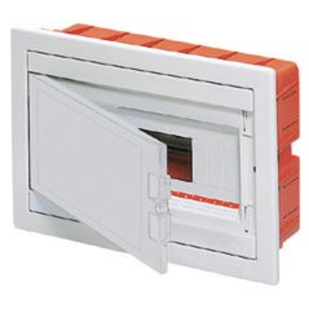 FLUSH MOUNTING ENCLOSURE - WITH BLANK DOOR - PRE-FITTED WITH TERMINAL BLOCK HOUSING 12 module IP40