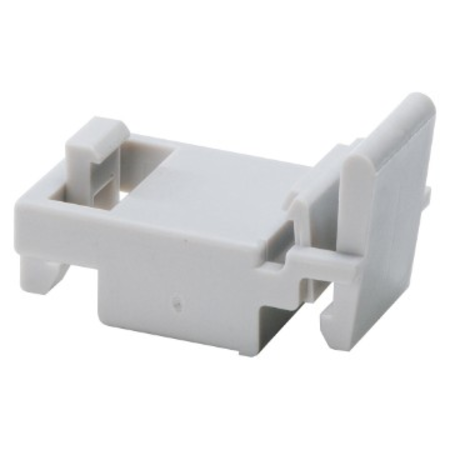 Support for fixing modular terminal blocks on din rail