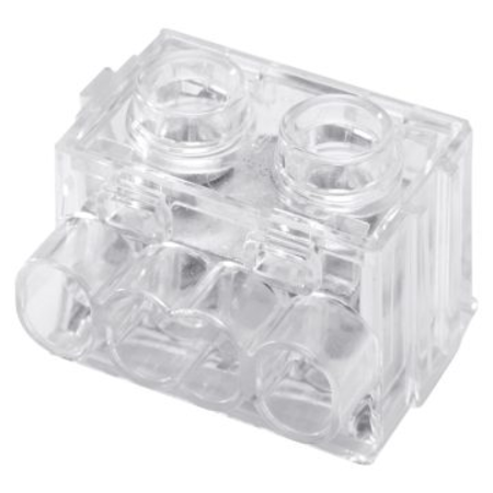 Terminal blocks with plate tightening - 4x6mmq - 450v - transparent