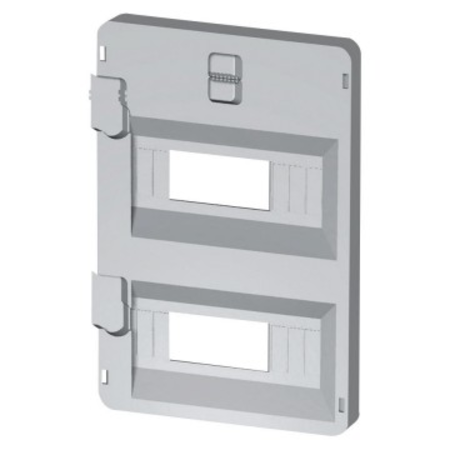 FRONT PANEL WITH WINDOWS 8 module 236X316 ENCLOSURES - GREY RAL7035