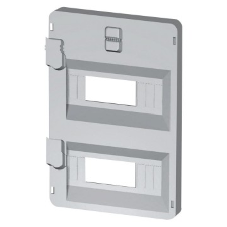 FRONT PANEL WITH WINDOWS 32 module 396X474 ENCLOSURES - GREY RAL7035