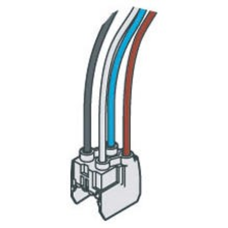 QUICK Mufa CONNECTIONS WITH CABLE FOR MODULAR DEVICES - GWFIX 100 - 16A L1/L2/L3/NEUTRAL MODULAR ACCESSORIES 90 RANGE - 2 module