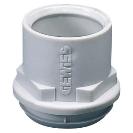 Flexible polymer conduit/box mufa - mounting hole Ø 23mm - for conduit Ø 20mm - grey ral 7035 - ip44