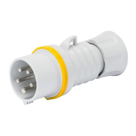 Stecher fisa industriala HP - IP44/IP54 - 3P+E 16A 100-130V 50/60HZ - YELLOW - 4H - FAST WIRING