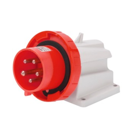 Stecher fisa industriala fixa 90° - IP67 - 2P+E 16A 380-415V 50/60HZ - RED - 9H - Strangere cu surub