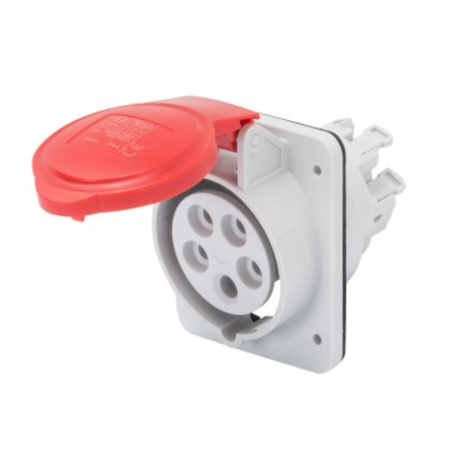 Priza industriala incastrata 10° HP - IP44/IP54 - 2P+E 16A 380-415V 50/60HZ - RED - 9H - FAST WIRING