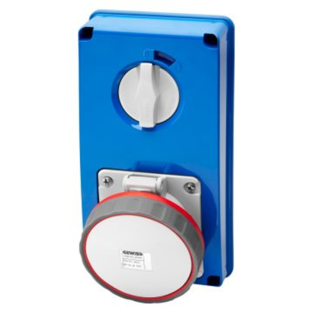 Priza industriala cu interblocaj verticala - WITHOUT BOTTOM - WITHOUT FUSE-HOLDER BASE - 3P+N+E 63A 346-415V - 50/60HZ 6H - IP67