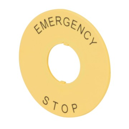 PALTE - MASHROOM-HEAD EMERGENCY BUTTON - ROUND - YELLOW