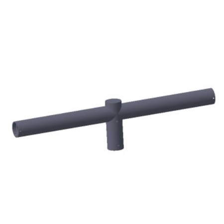 Corp de iluminat arhitectural URBAN [O3] - KIT FIXING ROUND POLE-HEAD - DOUBLE - GRAPHITE GREY