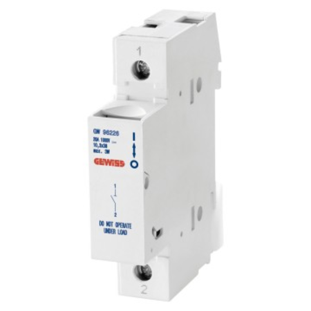 Disconnectable fuse holder - 1p 10.3x38 1000v dc 20a - 1 modul