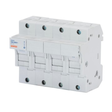 Soclu cu montaj pe sina pentru sigurante fuzibile - 3p+n 14x51 690v 50a - 6 module