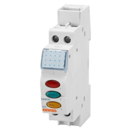 Lampa semnalizare - TRIPLE - RED-YELLOW-GREEN - 230V - 1 modul