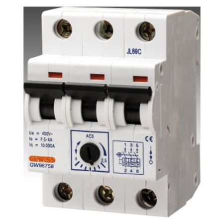 Protectie motor - In=0,4A Curent operational 0,25-0,40A - 3 module