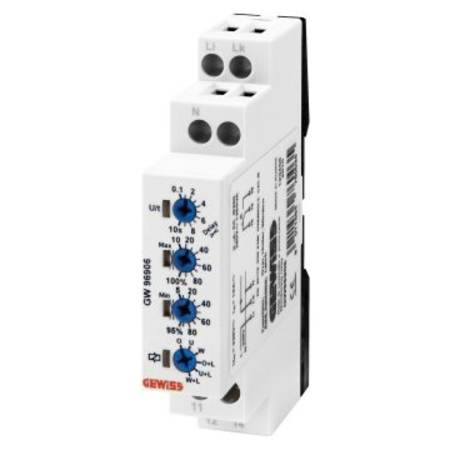 CURRENT MONITORING RELAY - 1 PHASE AC ELECTRICAL SYSTEM - 230V ac 50/60Hz - 1 modul