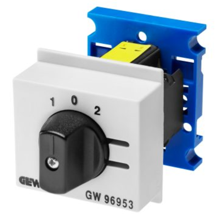 LINE SWITCH - 3 POSITIONS WITH 0 RETURN POSITION 16A 690V - 3 module