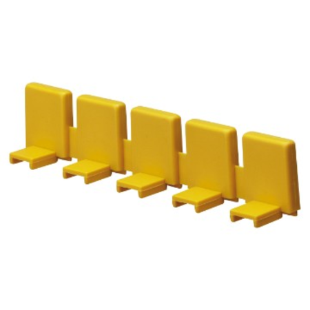 TEETH-COVER ROW FOR BUSBAR - 5 PROTECTION CAPS