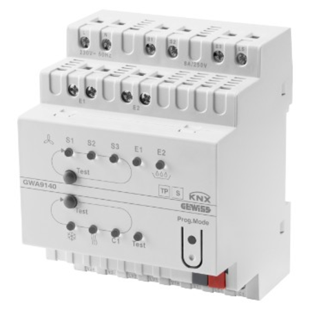 FAN COIL ACTUATOR - KNX - 4 module - DIN RAIL MOUNTING