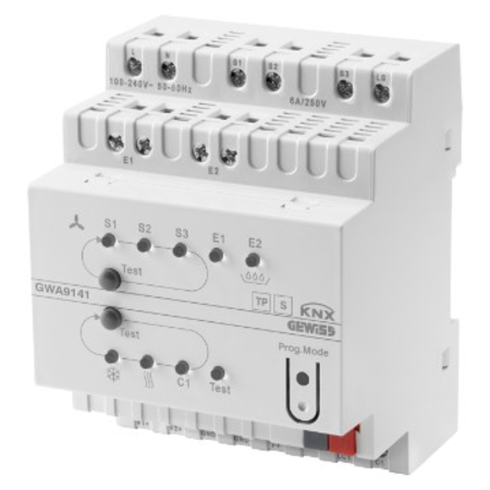 FAN COIL ACTUATOR 0-10V - KNX - 4 module - DIN RAIL MOUNTING