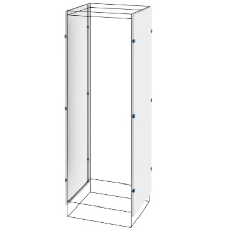 PAIR OF SIDE PANELS - FLOOR-MOUNTING Tablou electricS - QDX 1600 H - 2000X600MM