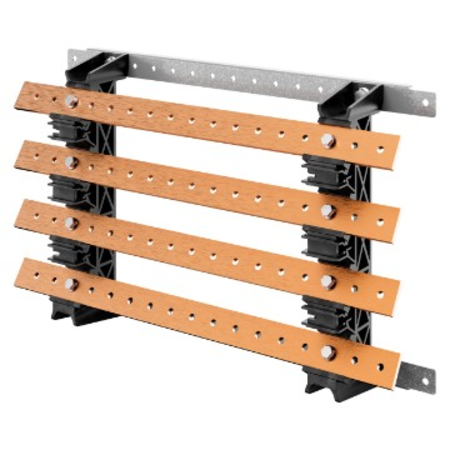 PAIR OF BUSBAR-HOLDER - FOR FLAT BUSBARS 30x10 - 630A - FOR STRUCTURES D=300 - STRUCTURES L=600 - FOR QDX 630L