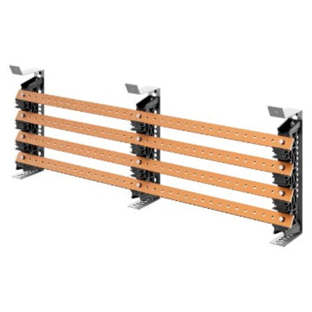 PAIR OF BUSBAR-HOLDER - FOR FLAT BUSBARS 30x10 - 630A - FOR STRUCTURES D=300 - EXTERNAL COMPARTEMENT - FOR QDX 630L