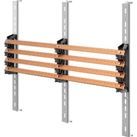 PAIR OF BUSBAR-HOLDER - FOR FLAT BUSBARS 30x10 - 630A - FOR STRUCTURES D=600-800 - STRUCTURES L=850 - FOR QDX 1600H