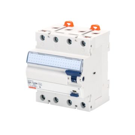 Intrerupator diferential - IDP - 4P 25A TYPE AC INSTANTANEOUS Idn=0,3A - 4 module