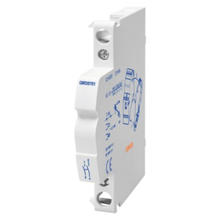 Contactor auxiliary for ctr contactor and rlm releu instalatii - 2no - 0,5 module