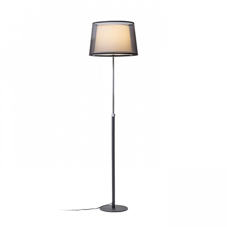 ESPLANADE Lampa podea negru/alb crom 230V E27 42W