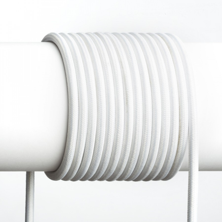 Fit 3x0,75 ppm textile cable alb
