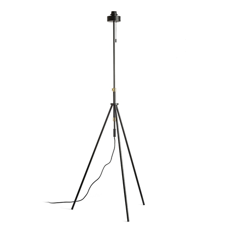 LUTON Lampa podea baza negru/brass 230V E27 40W