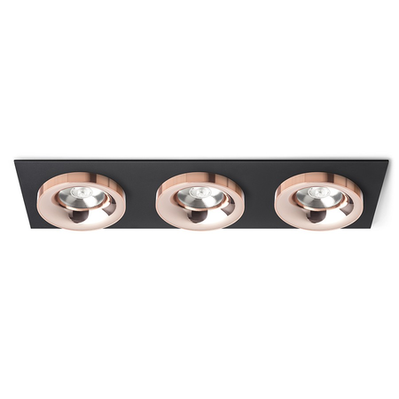 SHARM SQ III corp de iluminat incastrat alb cupru 230V LED 3x10W 24° 3000K