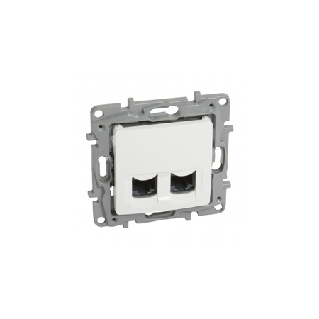 2 x RJ 45 Cat.6 UTP priza Niloé - 9-contact - alb