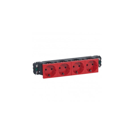 4x2p+e priza prog mosaic pentru dlp trunking - automatic terminals -german standard-rosu