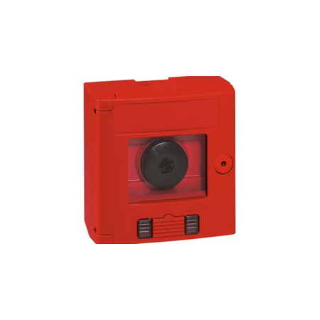 Break glass emergency box-2 position-surface mounting-ip44-rosu box cu led