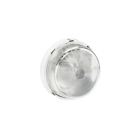 Bulkhead light - IP44 - IK07 - rotund - B 22 - glass diffuser