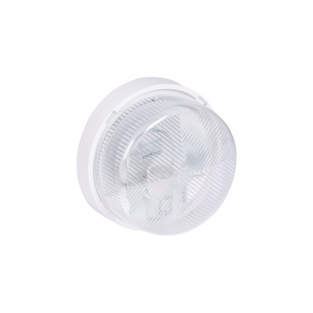 Bulkhead light - IP44 - IK07 - rotund - E27 - polycarbonate diffuser