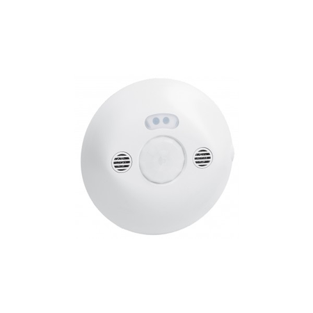 BUS/KNX presence sensor - ceiling mounted - IP20 - 360° IR and ultrasound - 8 m