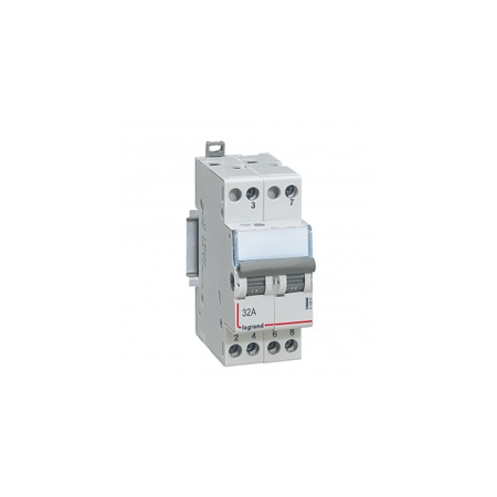 Changeover switch - double 2-way 400 V~ - 32 A - 2 module