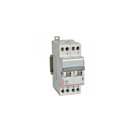 Changeover switch - double 2-way cu centre point- 400 V~ - 32 A - 2 module