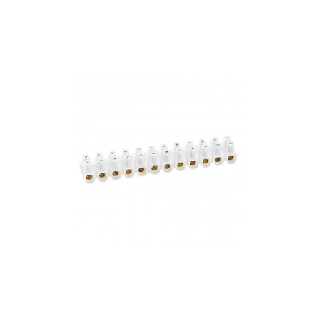 Connection strip Nylbloc - capacity 10 mm² - max. current 57 A - alb