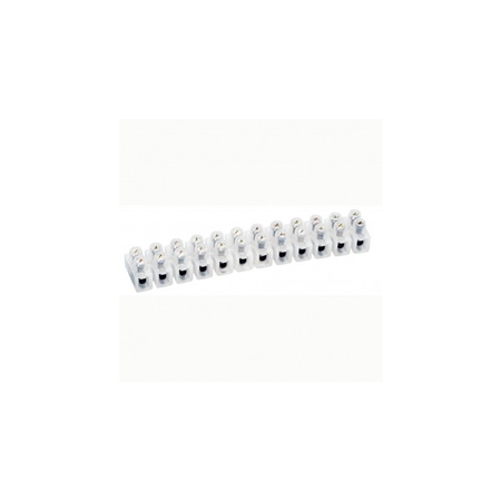 Connection strip Nylbloc - capacity 2.5 mm² - max. current 24 A - alb