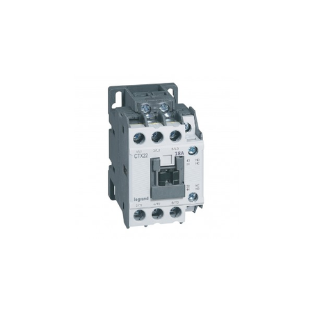 Contactor tripolar CTX³ 22 - 18 A - 415 V~ - 1 NO + 1 NC - screw terminals