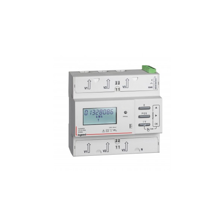 Contor trifazat EMDX³ cu conexiune directa - MID compliant - 125 A - RS485 and pulse outputs - 6 module