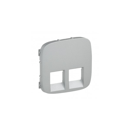 Capac Valena Allure - double RJ 45/RJ 11 priza - aluminiu