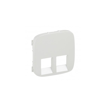 Capac Valena Allure - double RJ 45/RJ 11 priza - pearl